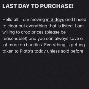 Last Day for Purchase!!!